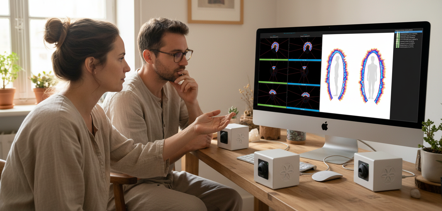 Le champ bioénergétique, made measurable : quand l'invisible devient donnée